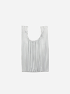 Baggu Pleated Baggu : Chrome Metallic