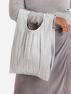 Baggu Pleated Baggu : Chrome Metallic