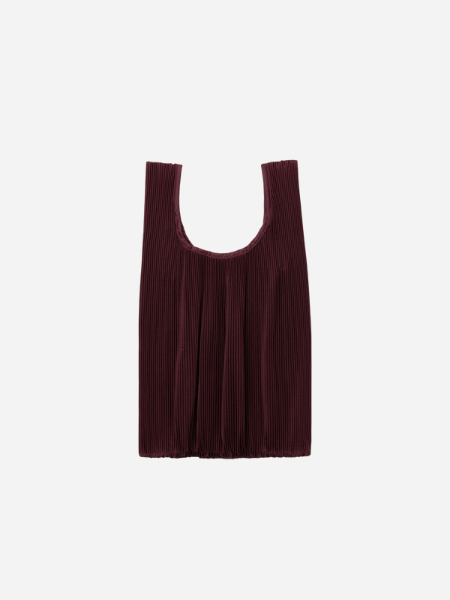 Baggu Pleated Baggu : Mahogany