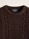 PENDLETON MEN'S SHETLAND COLLECTION FISHERMAN SWEATER