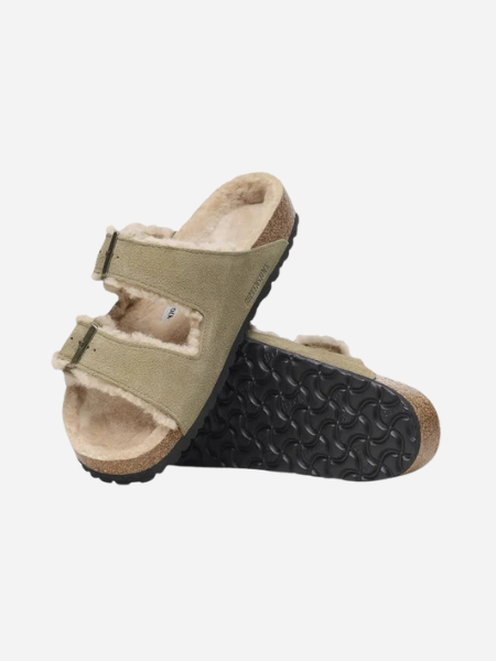 Arizona Shearling Suede Leather Faded Purple | BIRKENSTOCK