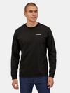 PATAGONIA MEN'S LONG SLEEVED P-6 LOGO RESPONSIBILI-TEE 