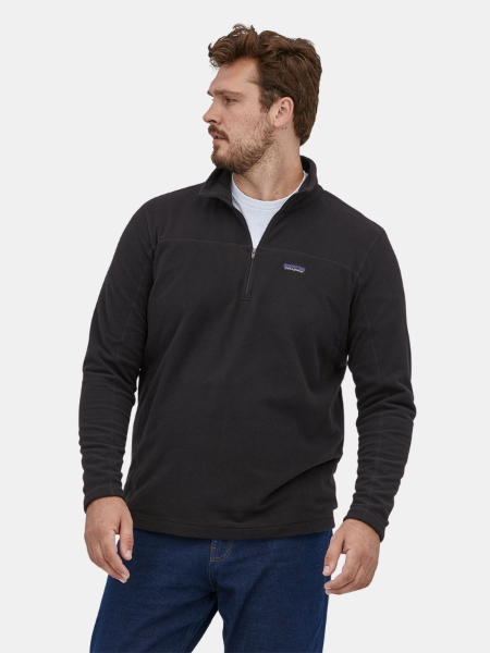 Patagonia Men's Micro D Fleece Pullover: Black