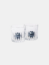 GENTLEMEN'S HARDWARE WHISKEY TUMBLER GLASSES AND ICE STONES SET 