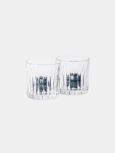 GENTLEMEN'S HARDWARE WHISKEY TUMBLER GLASSES AND ICE STONES SET 
