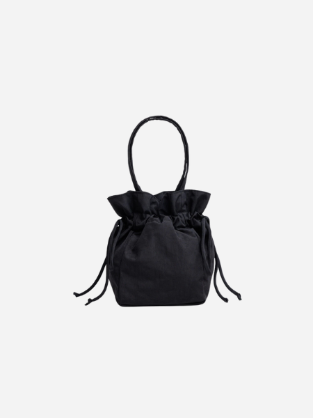 Baggu Nylon Drawstring Bag: Black