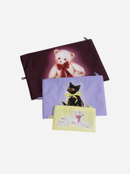 Baggu Go Pouch Set:  Fancy Animals