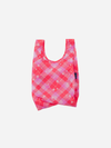 Baggu Baby Bag: Pink Star Plaid