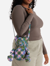 Baggu Bear Bag: Green Star Plaid
