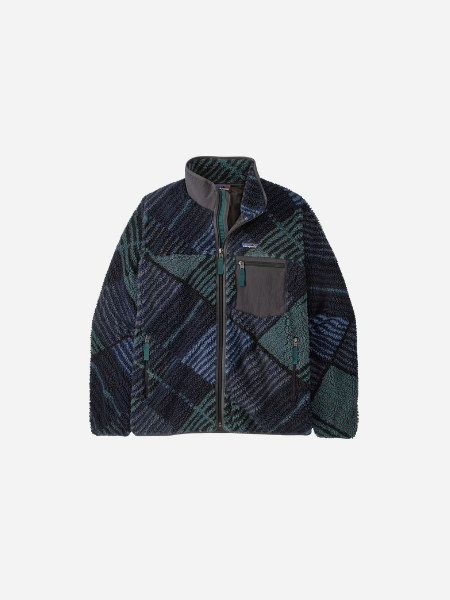 Patagonia Men's Classic Retro-X-Jacket: 
Rainfall Quilt: Ink Black
