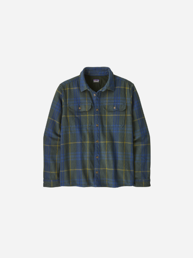 Patagonia Men's Fjord Loft Shirt:
Netted: Sunken Blue