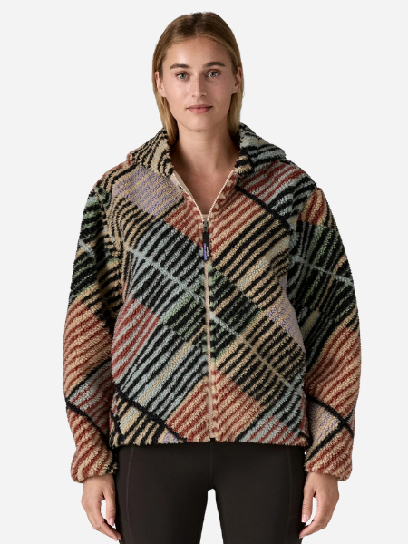 Patagonia Women's Lunar Dusk Hoody: Rainfall Quilt: Dark Natural