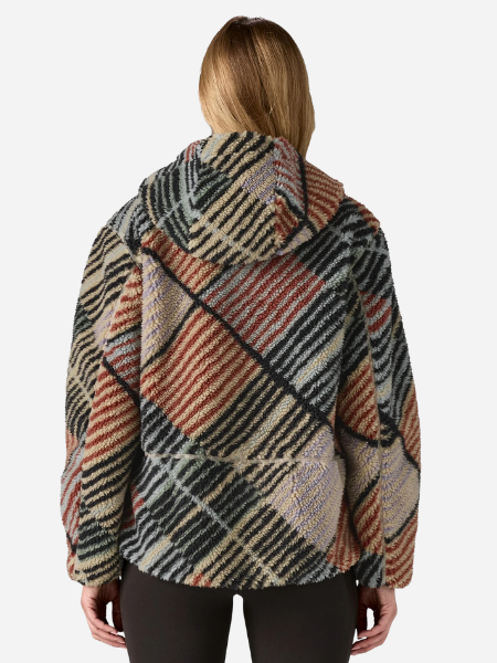 Patagonia Women's Lunar Dusk Hoody: Rainfall Quilt: Dark Natural