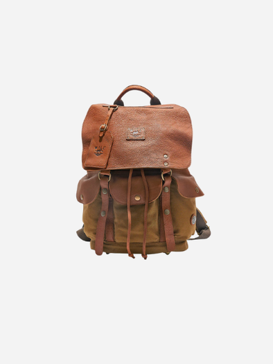 Will Leather Goods Lennon BackPack: Hunter/Tan
