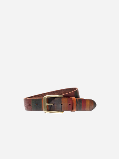 Will Leather Goods Hand Painted Color Block Belt