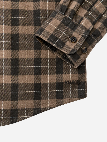 Filson Alaskan Guide Shirt: Light Brown/Peat/Multi-Plaid 