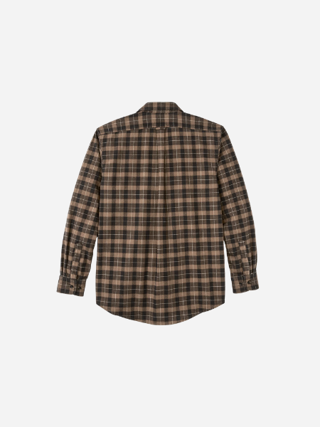 Filson Alaskan Guide Shirt: Light Brown/Peat/Multi-Plaid 