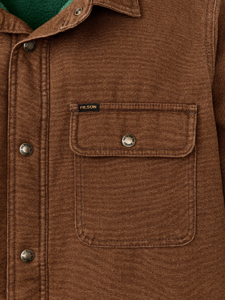 Filson Fleece Lined Jac-Shirt: Brown