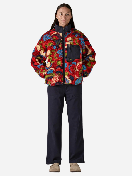  Patagonia Women's Classic Retro-X Jacket: River River: Amanita Red