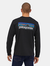 PATAGONIA MEN'S LONG SLEEVED P-6 LOGO RESPONSIBILI-TEE 