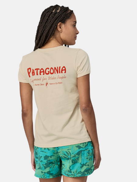  PATAGONIA WOMEN'S WATER PEOPLE ORGANIC RINGER TEE