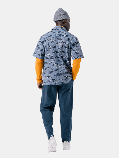 SNOW PEAK PRINTED BREATHABLE QUICK DRY SHIRT 