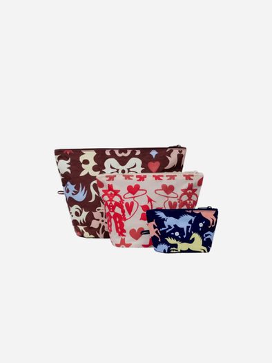 BAGGU Go Pouch Set: Western Cut-Outs