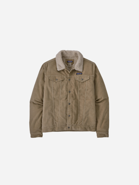 Patagonia Men's Pile-Lined Trucker Jacket: Seabird Grey
