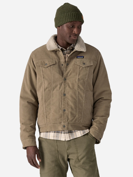 Patagonia Men's Pile-Lined Trucker Jacket: Seabird Grey