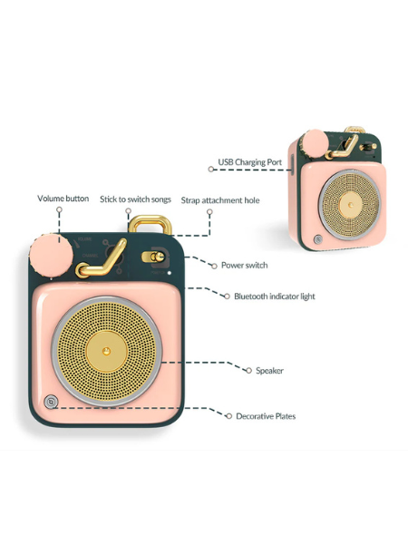MUZEN BUTTON MINI CANDY PORT WIRELESS BLUETOOTH SPEAKER