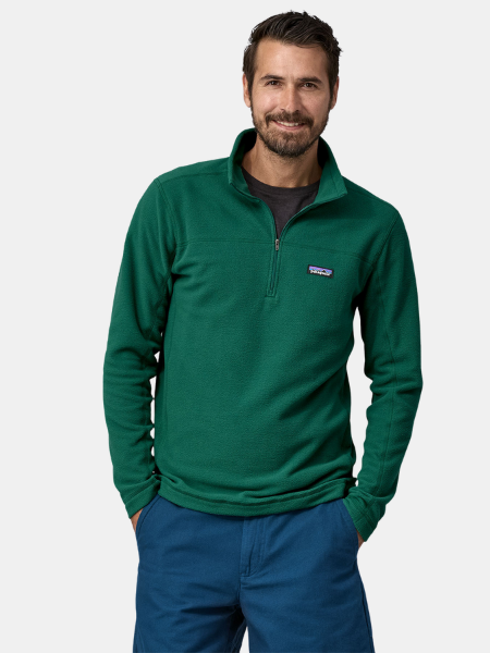 Patagonia Men's Micro D Fleece Pullover: Old Growth Green