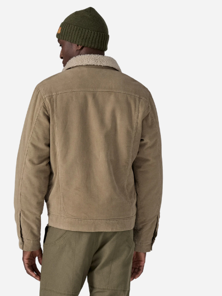 Patagonia Men's Pile-Lined Trucker Jacket: Seabird Grey
