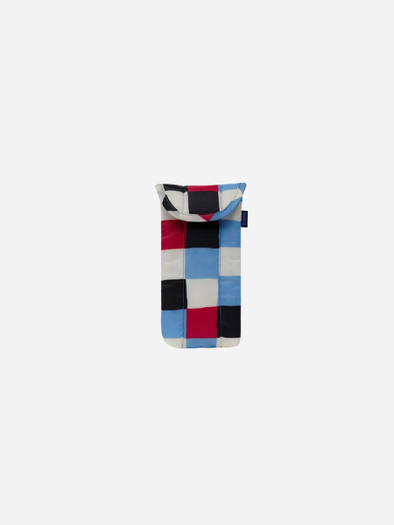 BAGGU Puffy Glasses Sleeve: 
Painted Check