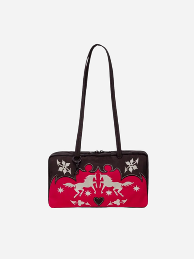 BAGGU Nylon Bowler Bag: 
Western Applique