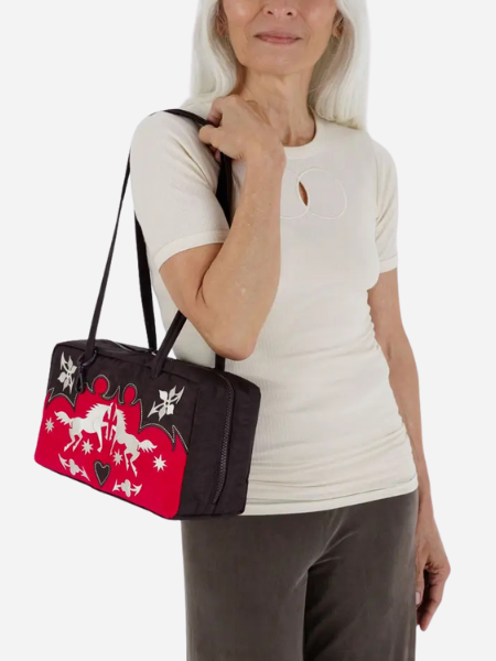BAGGU Nylon Bowler Bag: 
Western Applique