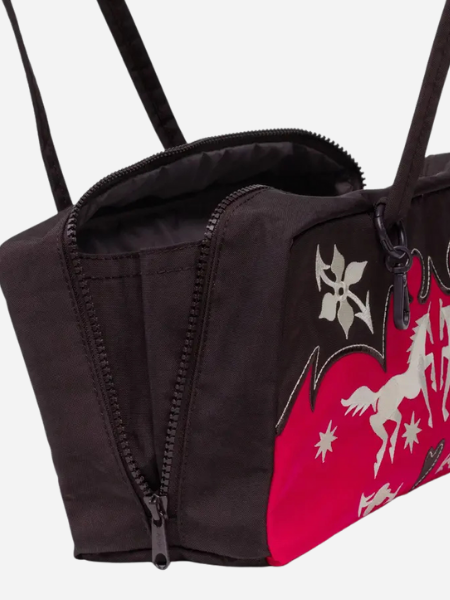 BAGGU Nylon Bowler Bag: 
Western Applique