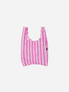 Baggu Standard Bag: Pink Painted Stripe