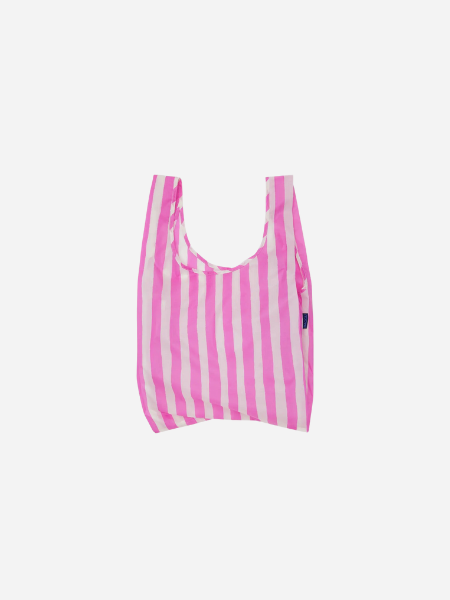 Baggu Standard Bag: Pink Painted Stripe