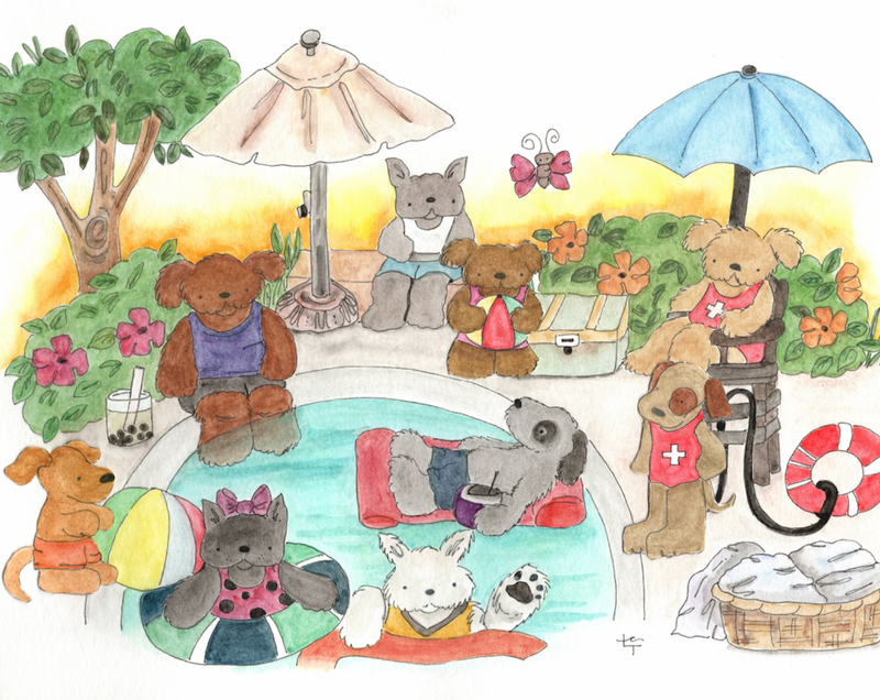 Watercolor Station with MyOnionFriends