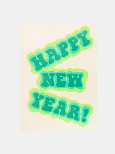 ALPHABET STUDIOS HAPPY NEW YEAR SHADOW GREETING CARD