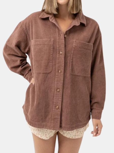 RHYTHM CORDUROY OVERSIZED SHACKET