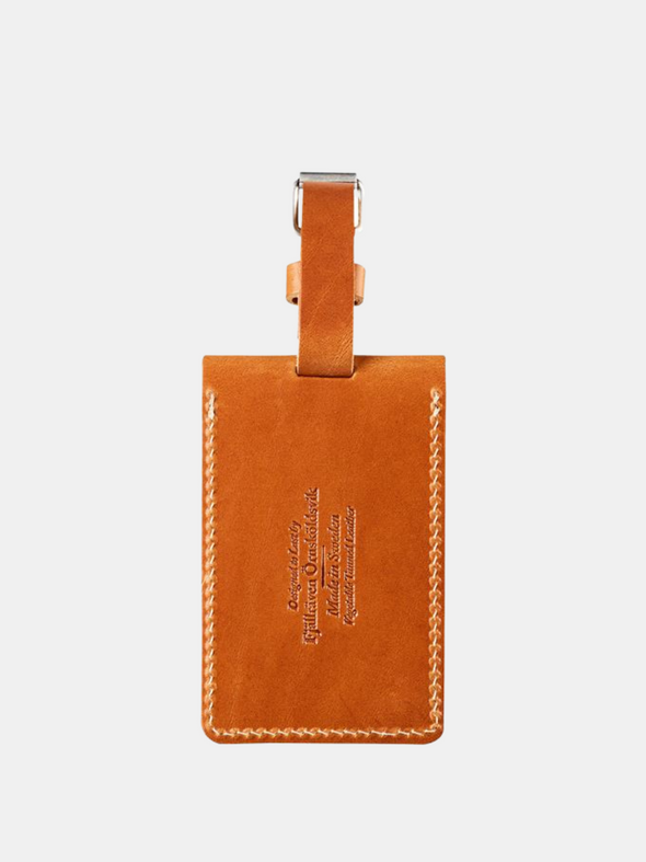 FJALLRAVEN LEATHER LUGGAGE TAG