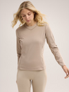 Arc'teryx Women's  Rho Crew Neck Long Sleeve- Smoke Bluff