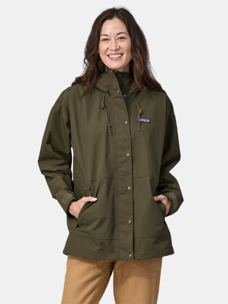Patagonia Outdoor Everyday Rain Jacket Women s Basin Green L