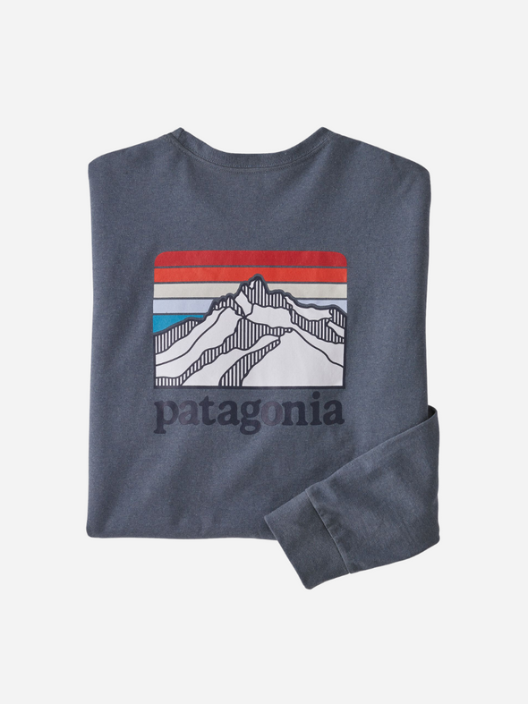 PATAGONIA MEN'S LONG SLEEVE LINE LOGO RIDGE RESPONSIBILI-TEE