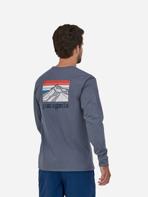 PATAGONIA MEN'S LONG SLEEVE LINE LOGO RIDGE RESPONSIBILI-TEE