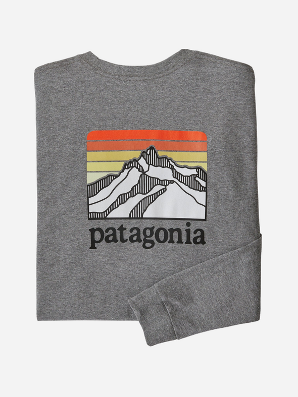 PATAGONIA MEN'S LONG SLEEVE LINE LOGO RIDGE RESPONSIBILI-TEE