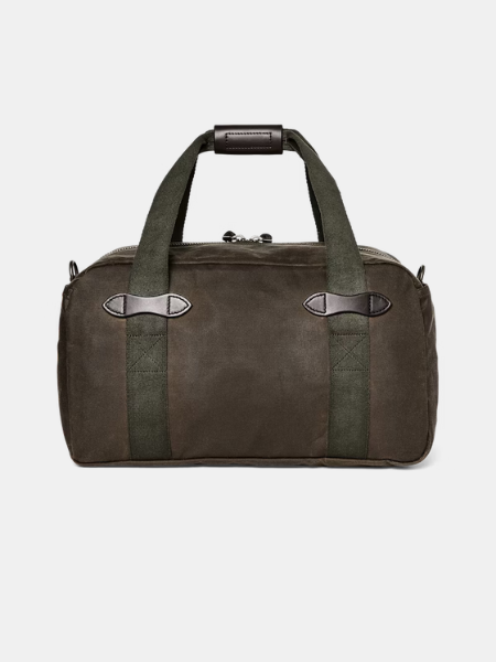 Filson Tin Cloth Small Duffle Bag Dark Tan, perfect overnight bag
