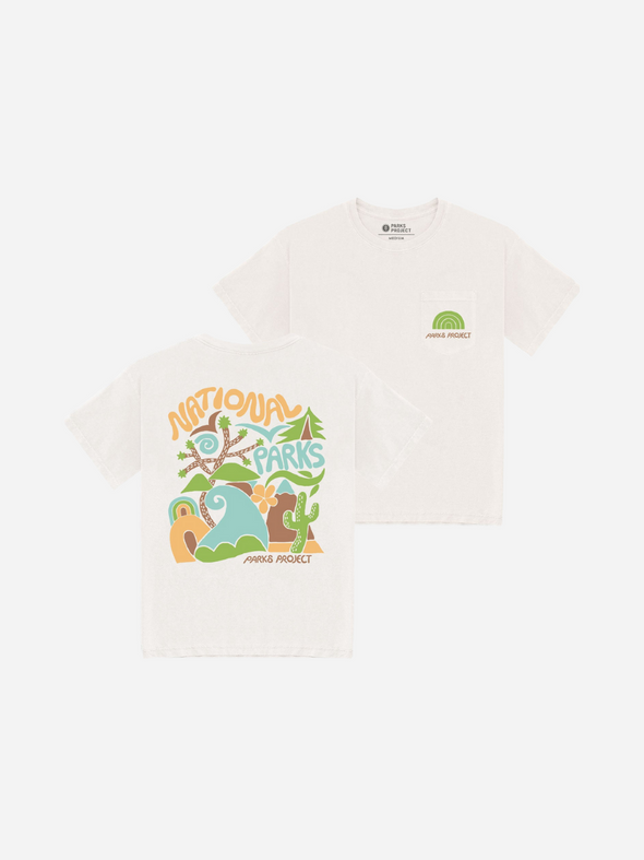 PARKS PROJECT NATIONAL PARKS WHIRLED POCKET TEE