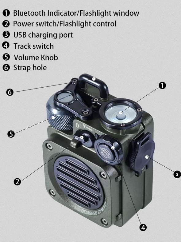 MUZEN - WILD MINI RUGGED OUTDOOR SPEAKER